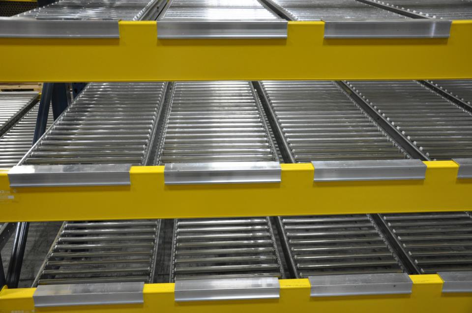 Carton Flow Rack in a warehouse